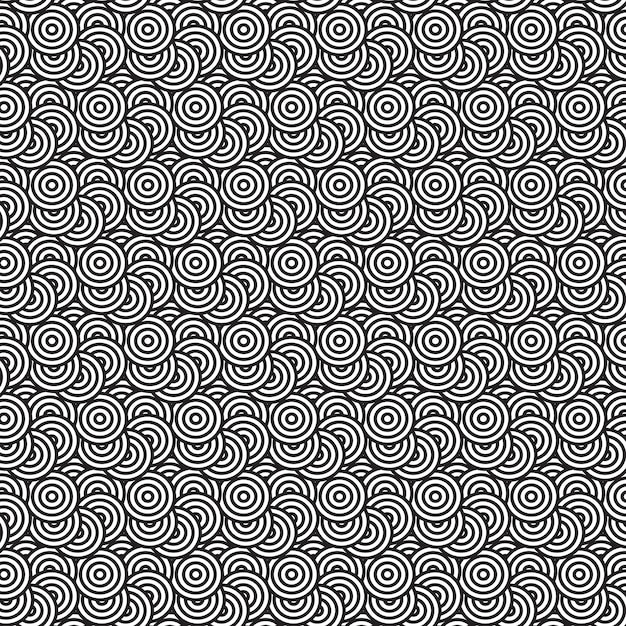 Free Vector retro circle pattern background