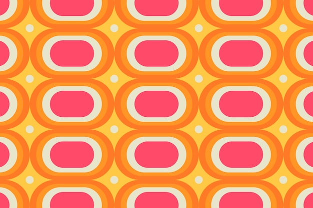 Free vector retro colorful background, geometric oval shape vector