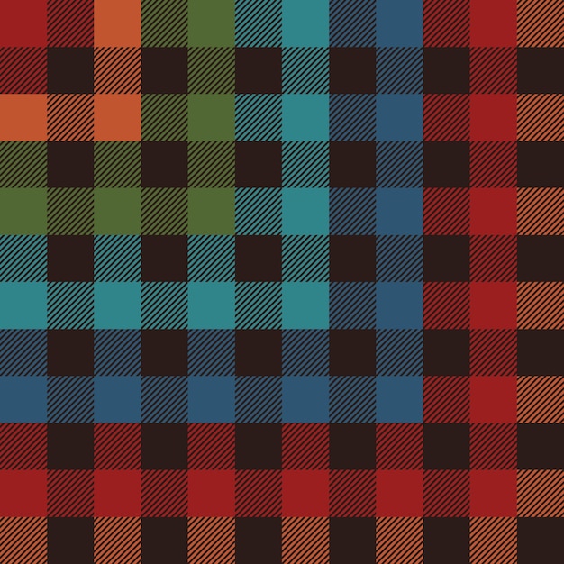 Free Vector retro colour plaid background