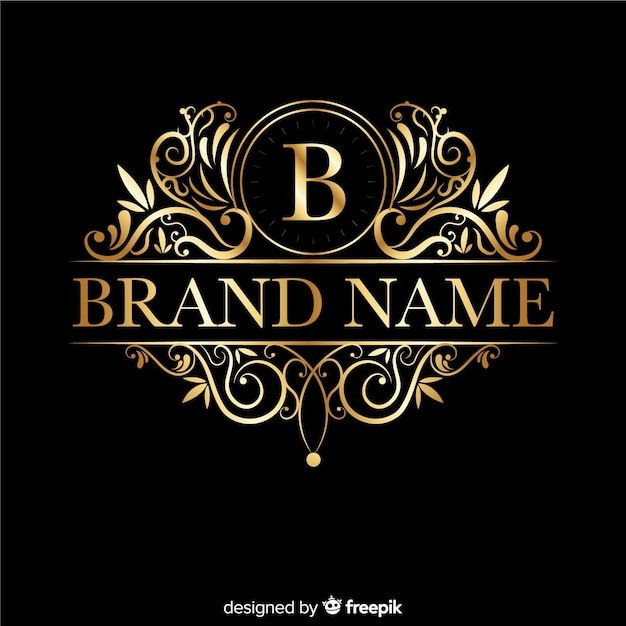 Retro elegant ornamental logo