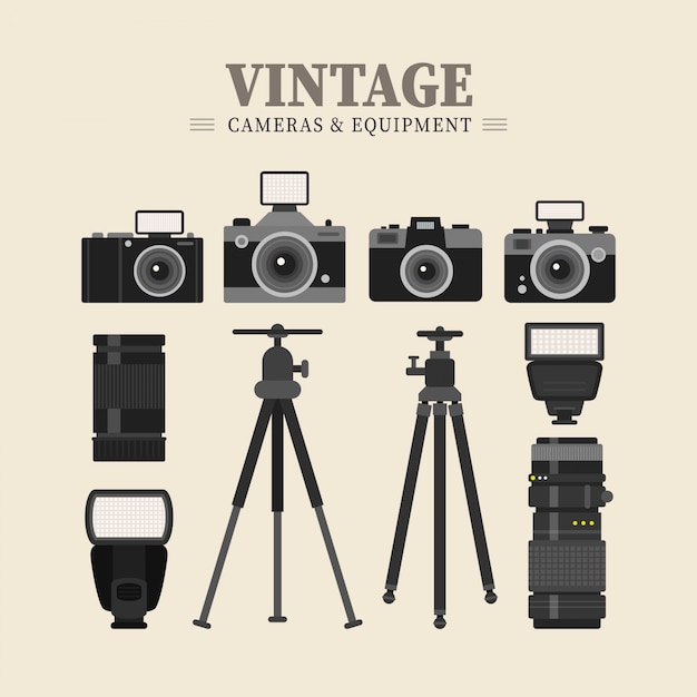 Retro equipment of photography