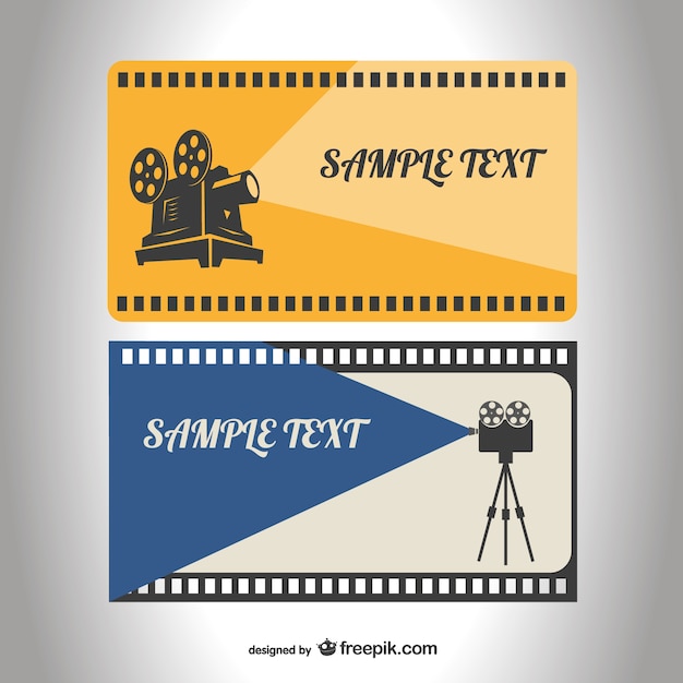 Free vector retro film reel template