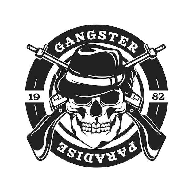 Retro gandster logo