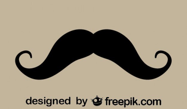 Retro Gentleman Fashionable Mustache Icon