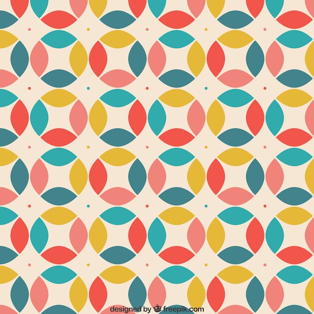 Free Vector retro geometric pattern