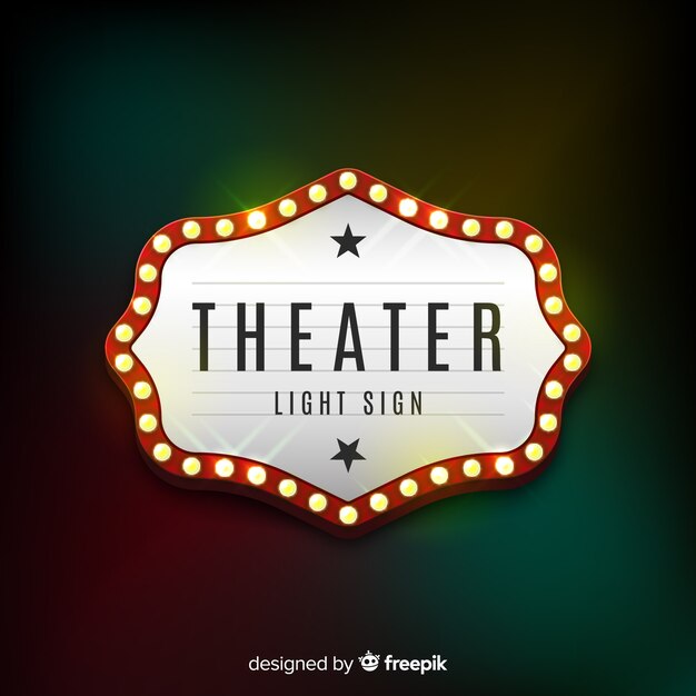 Retro Light Theater Sign