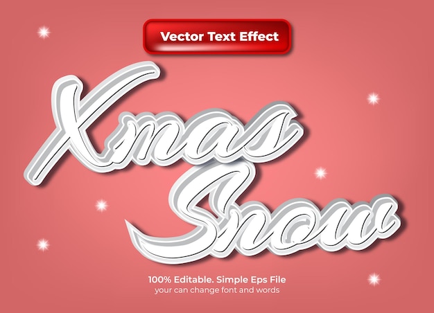 retro mid century text effect christmas