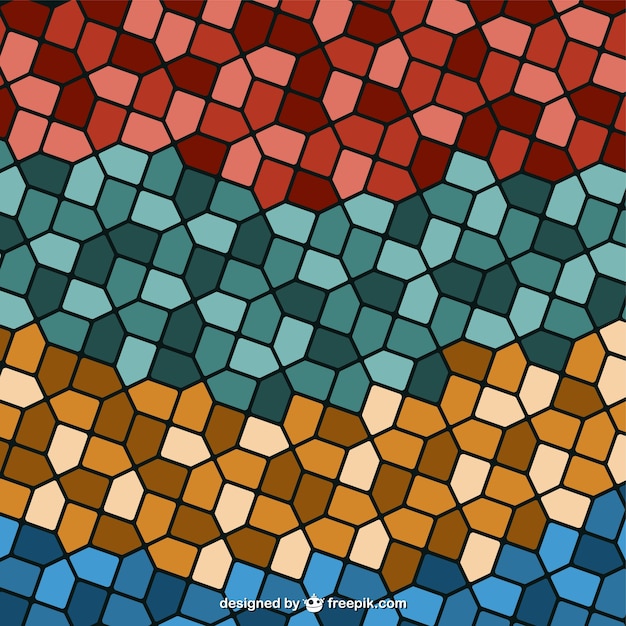 Free Vector retro mosaic background