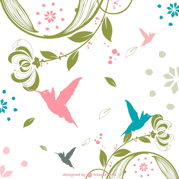 Free Vector retro nature background 