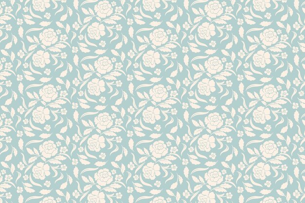 Free Vector retro ornamental flowers background