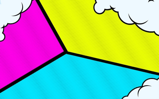 Free Vector retro pop art background