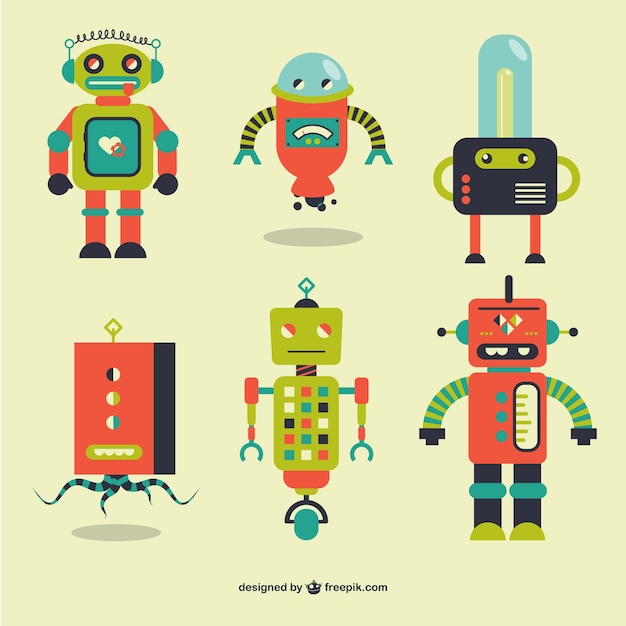 Retro robots collection