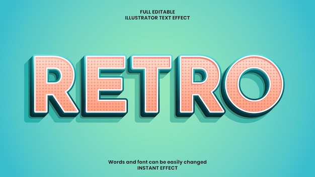 Retro Text Effect