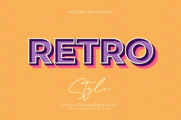 Retro text effect