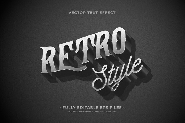 Retro text effect