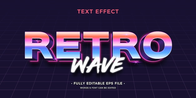 Retro text effect