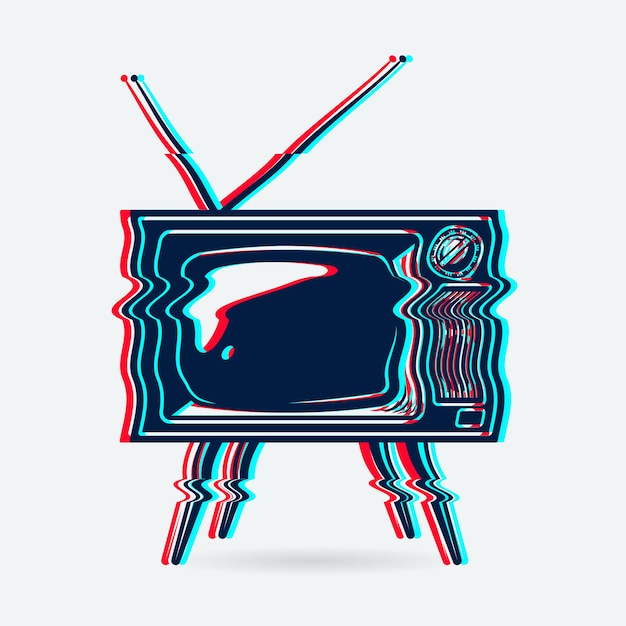 Free Vector retro tv object