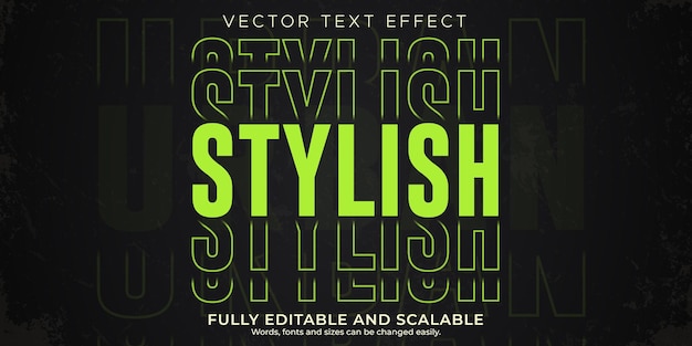 Free vector retro, vintage text effect, editable 70s and 80s text style