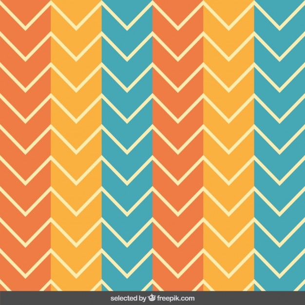 Free Vector retro zig zag pattern