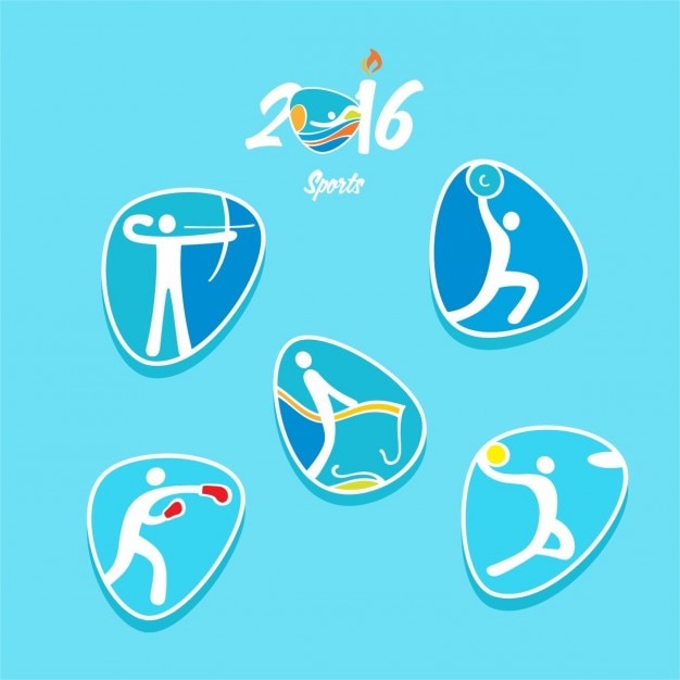 Free Vector rio olympics icon