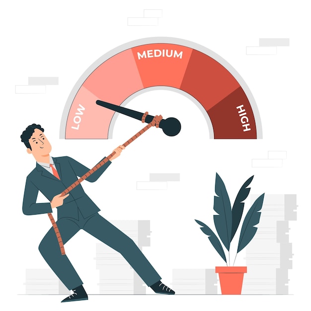 Risk management concept illustration