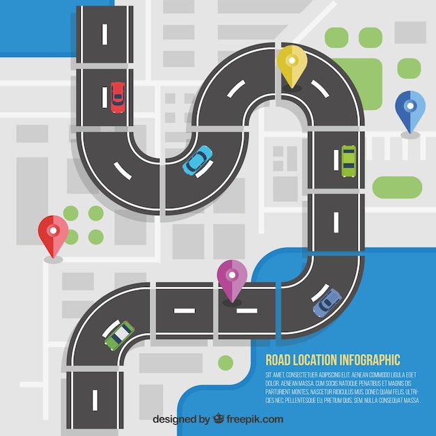 Road Location Infographic