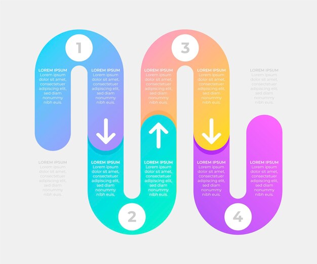 Roadmap infographic template