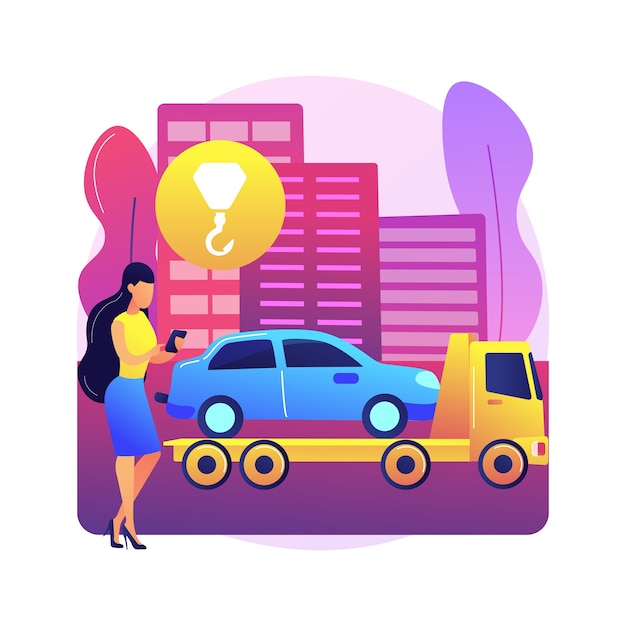 Roadside assistance illustration