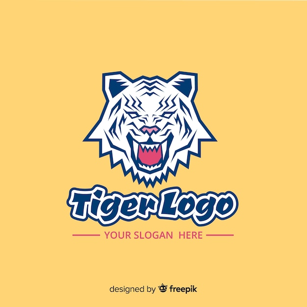 Roaring tiger logo template