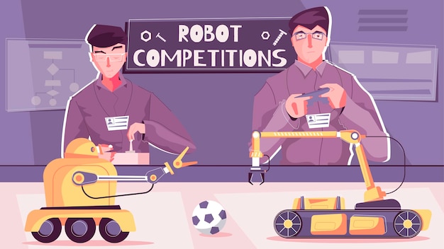 Robot competition illustration