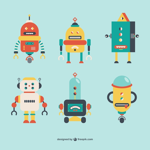 Robots retro style