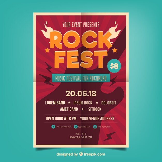 Rock party poster 