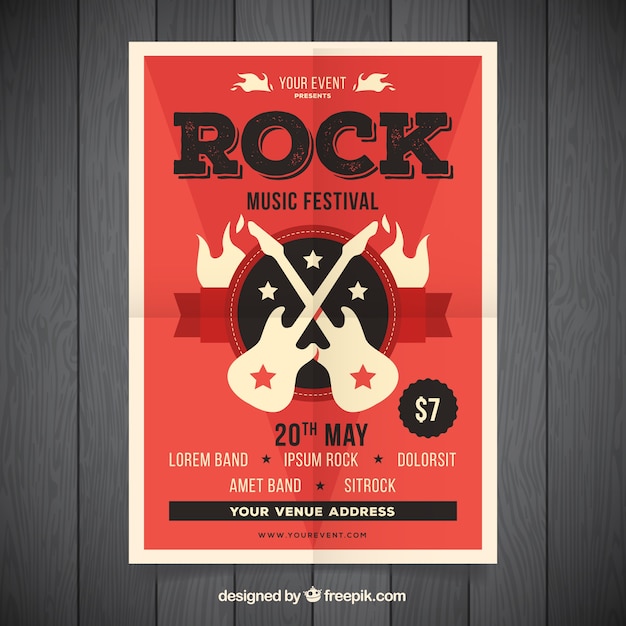 Rock party poster 