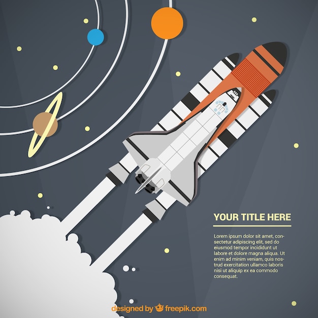 Free Vector rocket ship infographic template