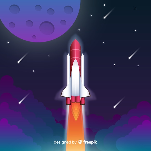 Free vector rocket