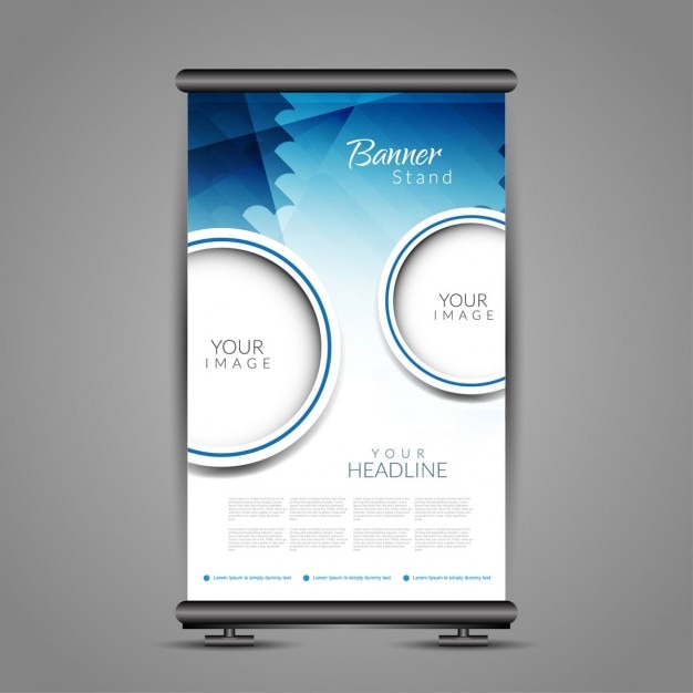 Roll up banner template