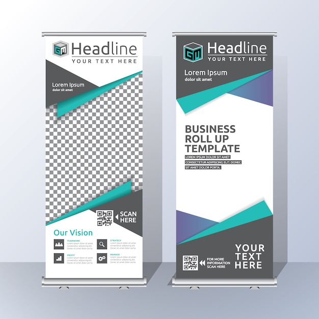 Roll up template design