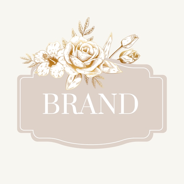 Romantic brand label