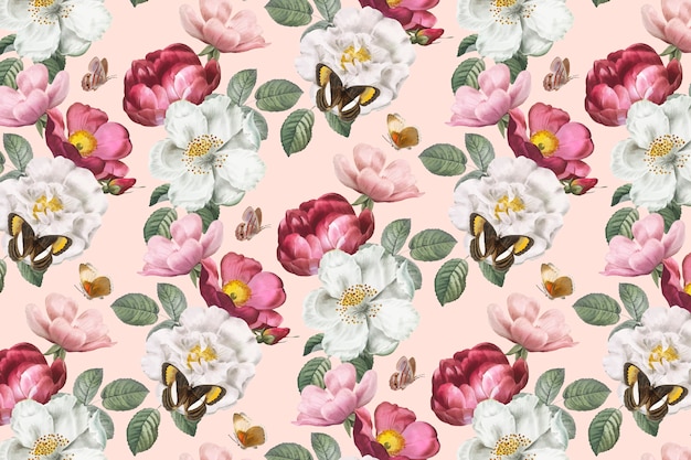 Free Vector romantic floral background