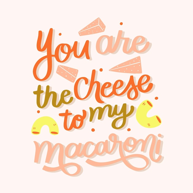 Romantic lettering for valentines day