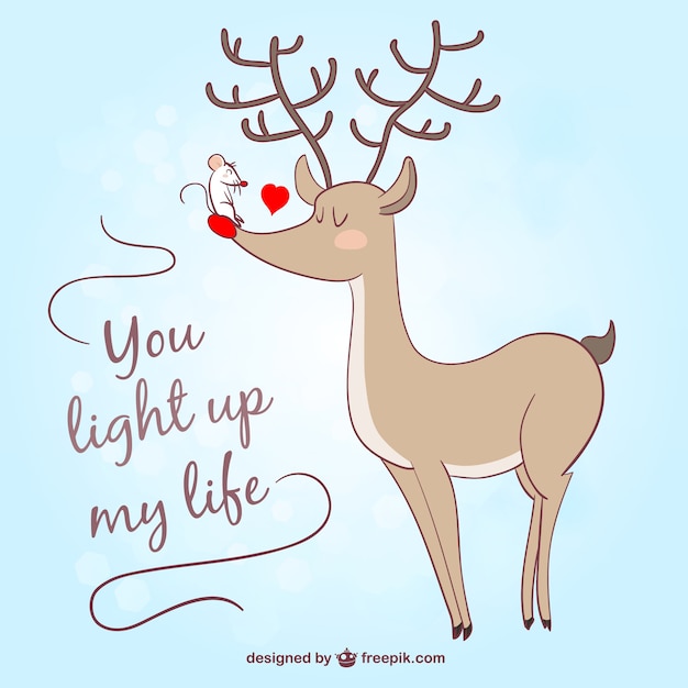 Free Vector romantic message