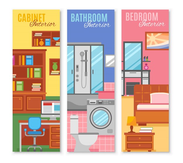 Room Furniture Banner Set