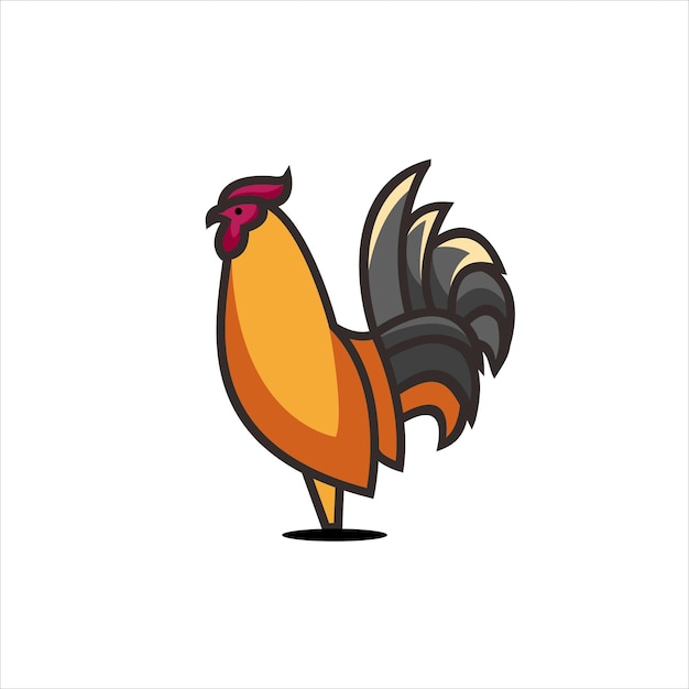 Free Vector rooster design illustration logo