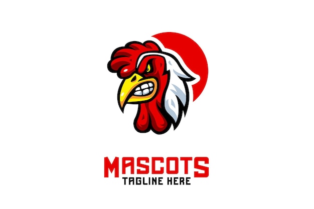 Free Vector rooster mascot logo