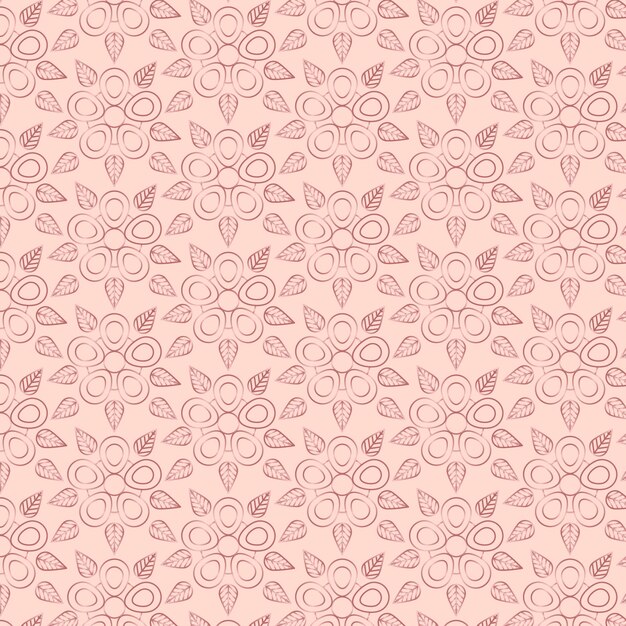 Rose gold art deco pattern