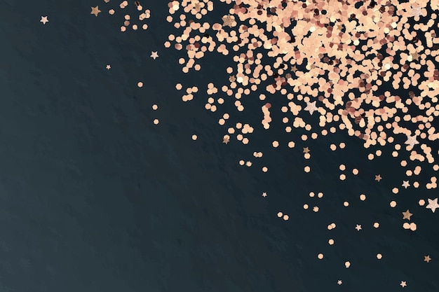 Free Vector rose gold confetti background