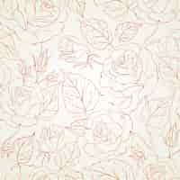 Free vector rose seamless background.