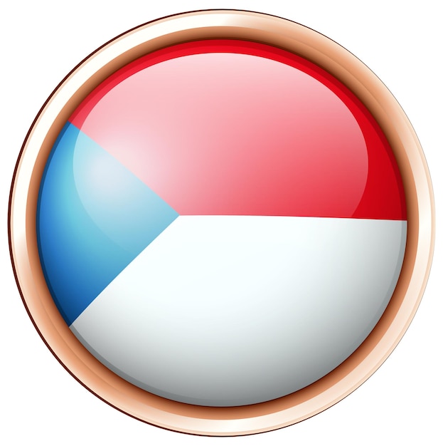 Round badge design for Czech Republic