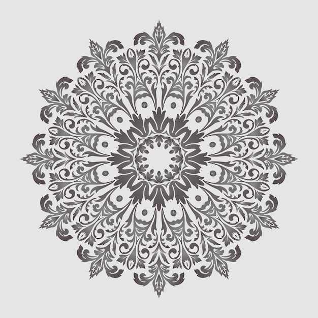 round lace with damask and arabesque elements.