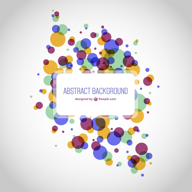 Free vector round shapes abstract background